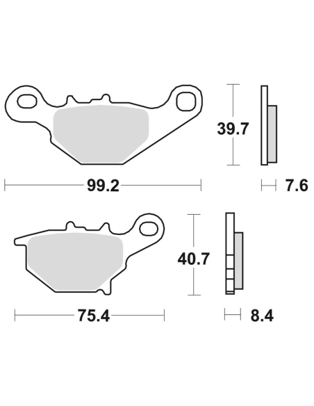 Plaquettes de frein BRAKING 905CM44
