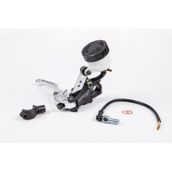 Maître-cylindre radial de frein BRAKING coulé, levier repliable (avec réservoir) Ø 19mm