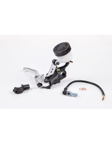 Maître-cylindre radial de frein BRAKING coulé, levier repliable (avec réservoir) Ø 19mm