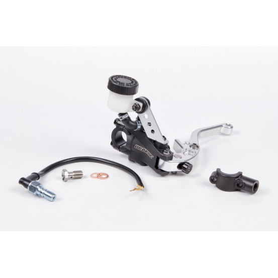 Maître-cylindre radial d'embrayage BRAKING coulé, levier repliable (avec réservoir) Ø 16mm
