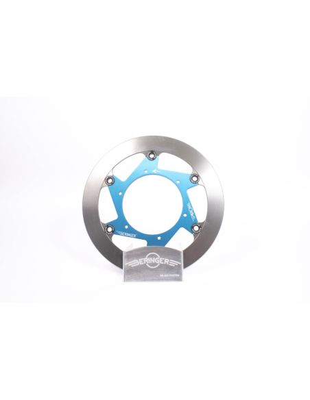 Disque de frein BERINGER Aeronal inox flottant bleu 254mm - KT5LGBLI