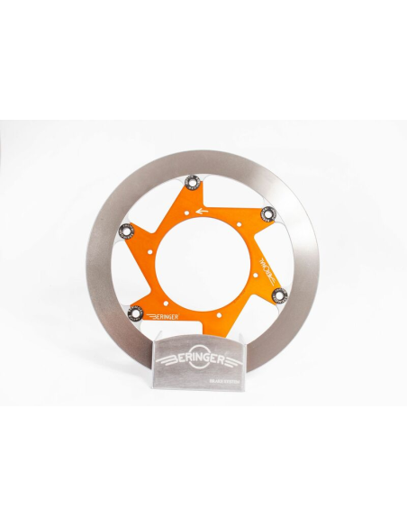 Disque de frein BERINGER Aeronal inox flottant orange 254mm - KT5LGOMMI