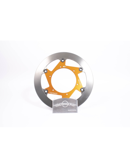 Disque de frein BERINGER Aeronal fonte flottant orange 297mm pour roue en 16 - KT1LGOMMF