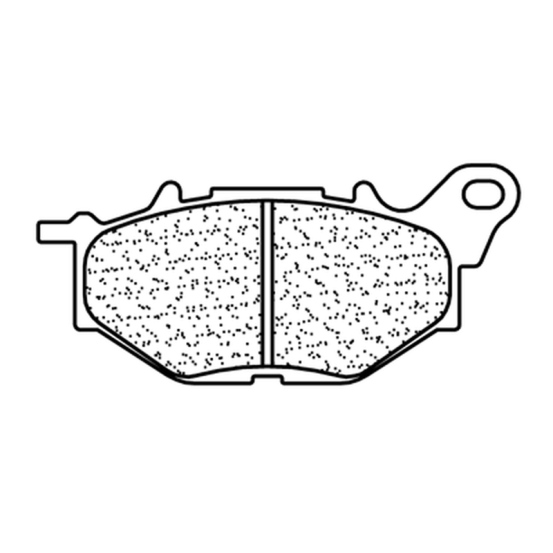 Plaquettes de frein avant CL BRAKES - XBK5 métal fritté route / racing