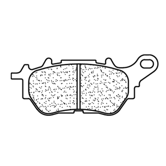 Plaquettes de frein arrière CL BRAKES - RX3 métal fritté route