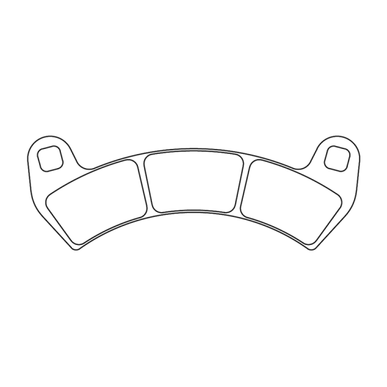 Plaquettes de frein avant ou arrière CL BRAKES - ATV1 métal fritté quad