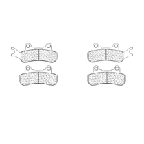 Plaquettes de frein avant ou arrière CL BRAKES - ATV1 métal fritté quad