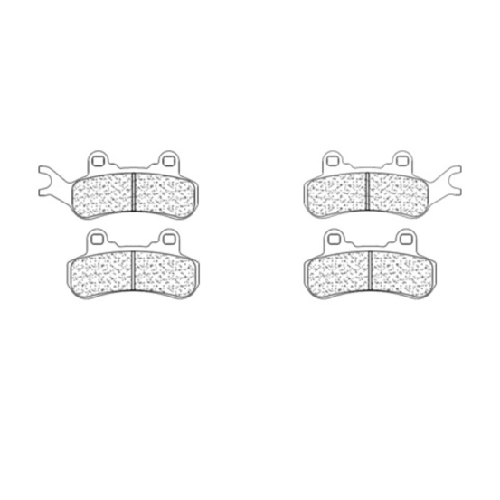 Plaquettes de frein avant ou arrière CL BRAKES - ATV1 métal fritté quad