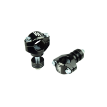Kit pontets aves réhausses pour té de fourche SCAR Noir diamètre 28mm