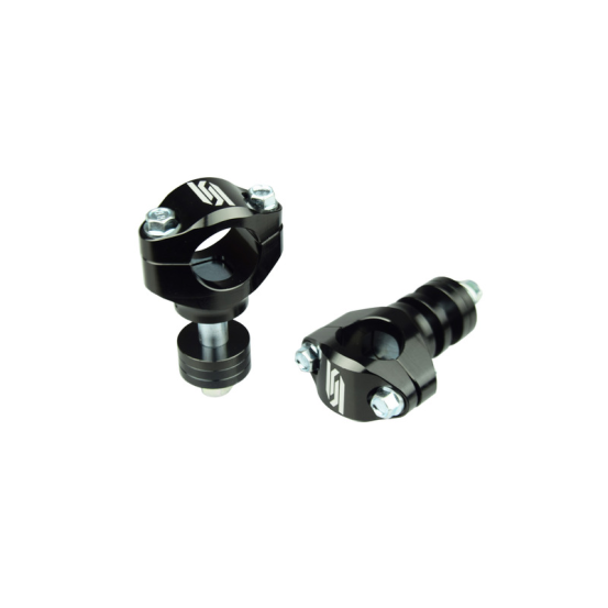 Kit pontets aves réhausses pour té de fourche SCAR Noir diamètre 28mm