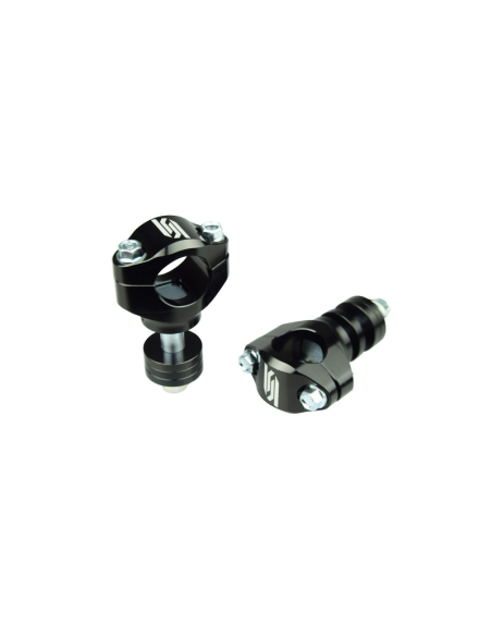 Kit pontets aves réhausses pour té de fourche SCAR Noir diamètre 28mm