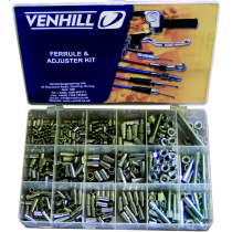 Coffret accessoires cables VENHILL 459 pièces protections caoutchouc