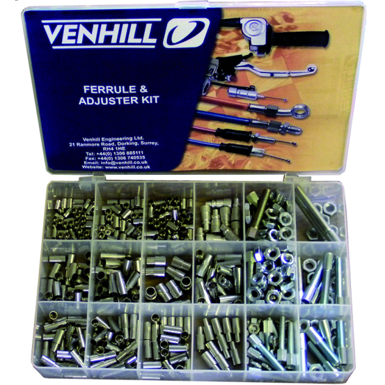 Coffret accessoires cables VENHILL 459 pièces protections caoutchouc