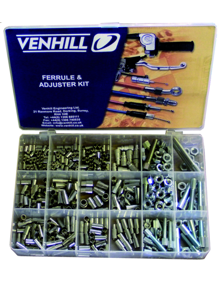 Coffret accessoires cables VENHILL 459 pièces protections caoutchouc
