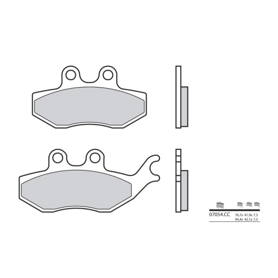 Plaquette de frein BREMBO 07054 organique Scooter