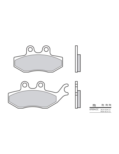 Plaquette de frein BREMBO 07054 organique Scooter