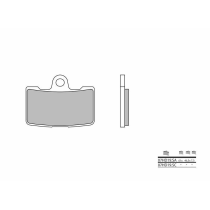Plaquette de frein avant BREMBO 07HD19SA métal fritté Route