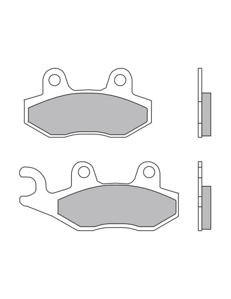 Plaquettes de frein BREMBO route métal fritté - 07YA21LA