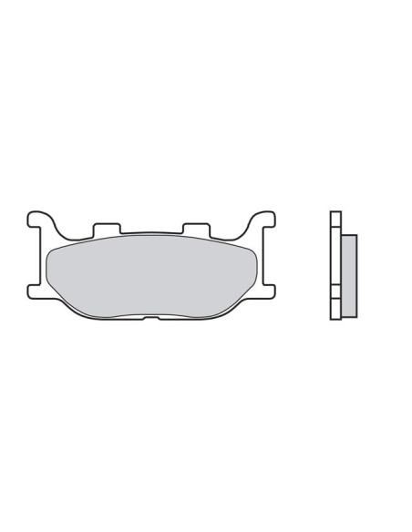 Plaquettes de frein BREMBO route métal fritté - 07YA34LA