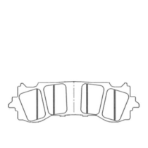 Plaquettes de frein NISSIN Route-Sport métal fritté - 2P-374ST