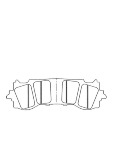 Plaquettes de frein NISSIN Route-Sport métal fritté - 2P-374ST