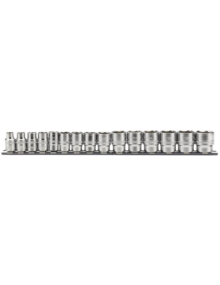 Jeu de 15 douilles 3/8 DRAPER 6 pans de 8 à 22mm