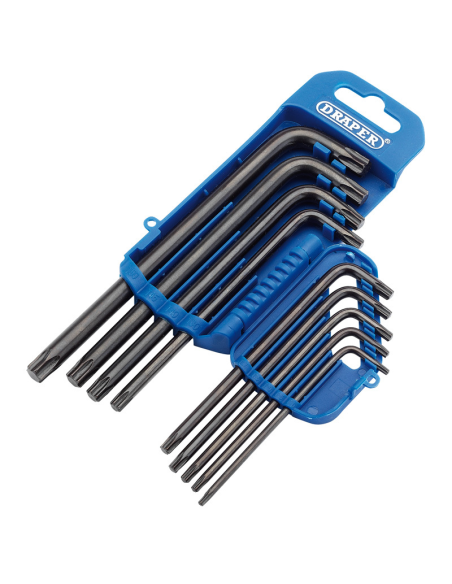 Jeu de 9 clés mâles DRAPER Torx longues