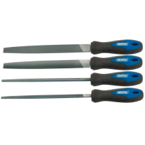Jeu de 4 limes 200 mm mi-douce DRAPER