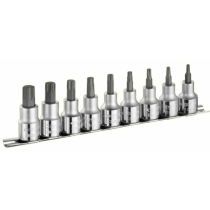 Jeu de 9 Douilles EXPERT 1/2 pour vis Torx