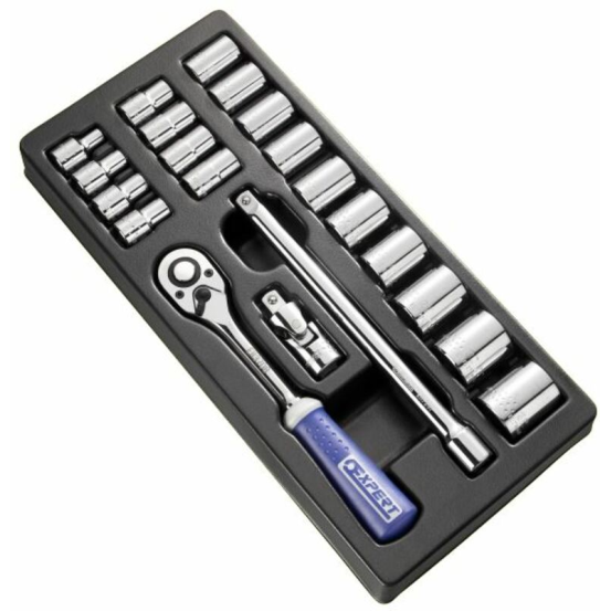 Module d'outils EXPERT Douilles et cliquet 1/2