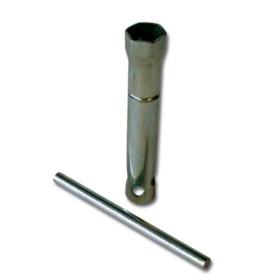 Clé à bougie tube 18 mm longueur 120 mm