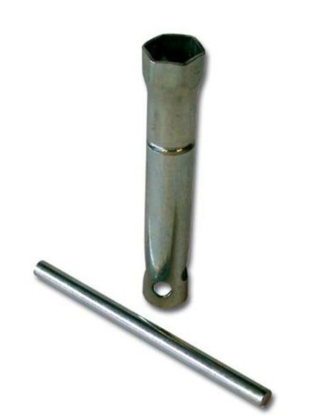 Clé à bougie tube 18 mm longueur 120 mm