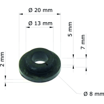 Silent Bloc TOURMAX réservoir garde boue arriere HONDA