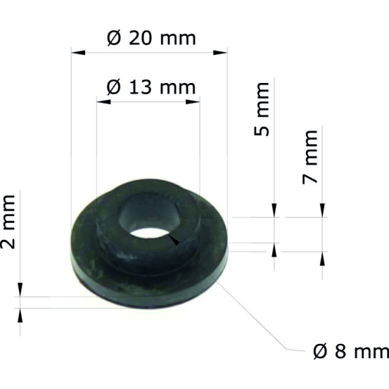 Silent Bloc TOURMAX réservoir garde boue arriere HONDA