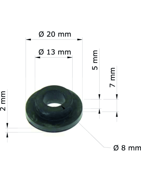 Silent Bloc TOURMAX réservoir garde boue arriere HONDA