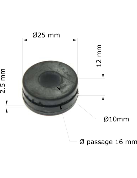 Silent Bloc TOURMAX Radiateur/cache avant/capot HONDA - unité