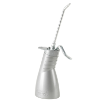 Burette en Zinc 200 ML avec bec rigide Alu 135MM