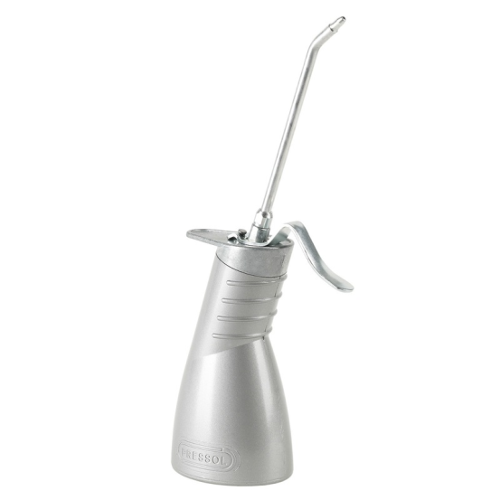 Burette en Zinc 200 ML avec bec rigide Alu 135MM