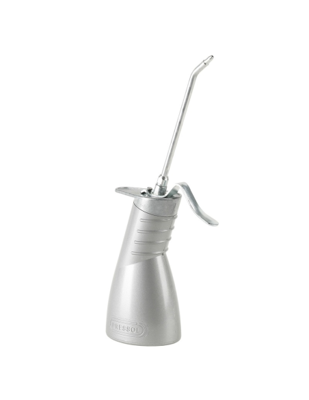 Burette en Zinc 200 ML avec bec rigide Alu 135MM