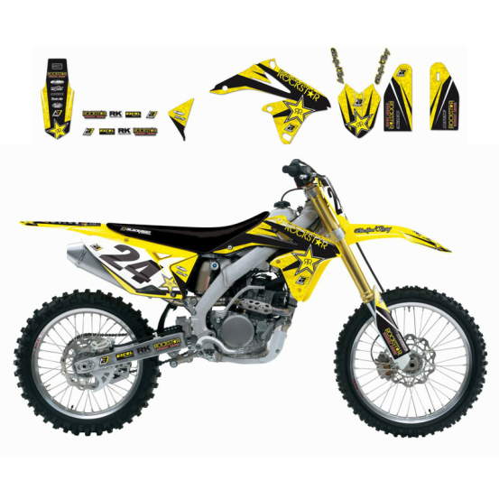 Kit déco Blackbird ROCKSTAR ENERGY SUZUKI RM125/250 01-08