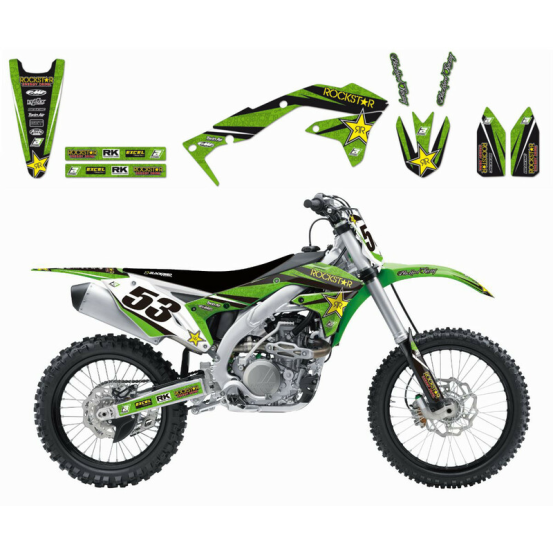 Kit déco Blackbird ROCKSTAR ENERGY Kawasaki KX450F 12-15