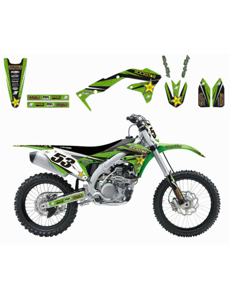 Kit déco Blackbird ROCKSTAR ENERGY Kawasaki KX450F 12-15