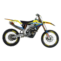 Kit déco + housse de selle BLACKBIRD Dream Graphic 4 Suzuki 250 RMZ 2019 450 RMZ 2018-2019