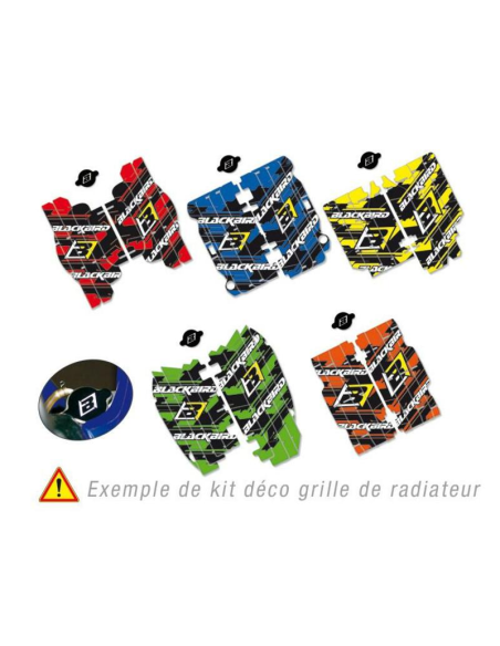 Kit déco BLACKBIRD pour grille de radiateur 250 CRF 2014 rouge