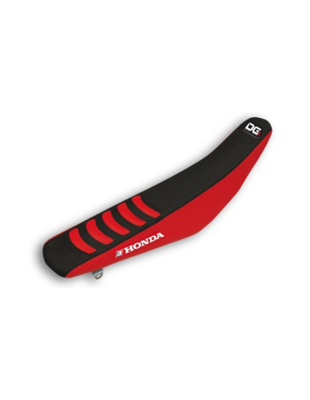 Housse de selle Blackbird Double grip 3 HONDA CRF250R 10-13/450R 09-12 NOIR/ROUGE