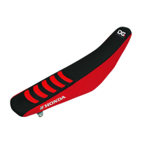 Housse de selle Blackbird Double grip 3 HONDA CRF450R/RX 17 NOIR/ROUGE