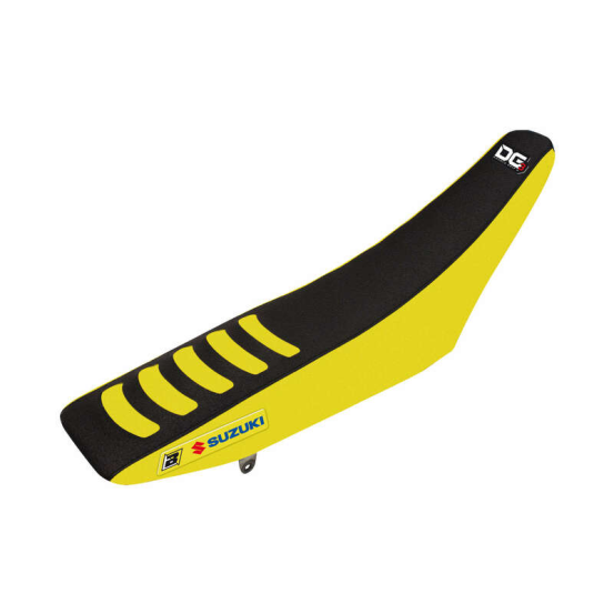 Housse de selle Blackbird Double grip 3 SUZUKI RM 85 02-17 JAUNE/NOIR