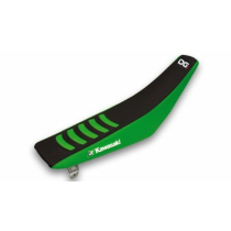 Housse de selle Blackbird Double grip 3 Kawasaki KX250F 09-12 KX450F 09-11 NOIR/VERT