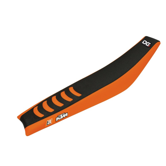 Housse de selle Blackbird Double grip 3 KTM SX/SXF 07-10 NOIR ORANGE