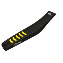 Housse de selle Blackbird Double grip 3 Husqvarna TE-TC250/450/510 02-04 NOIR JAUNE